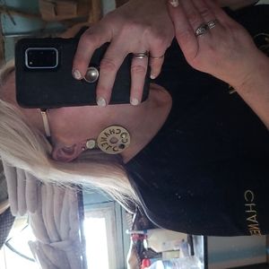 Chanel 2019 eqypt coco cutout pearl Huge Earrings